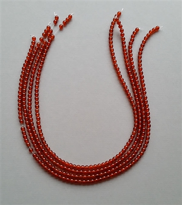 Photo of 4mm Carnelian Beads by the Strand