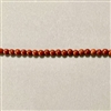 Round red jasper beads - 4mm