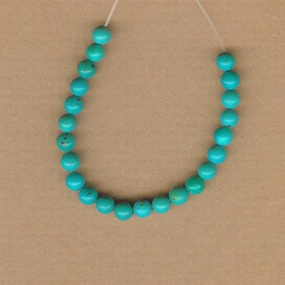 Turquoise Beads by the inch - 4mm