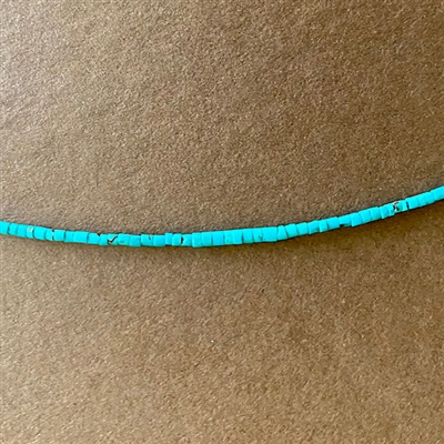 Photo of 1.5mm Natural Turquoise Heishi