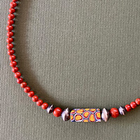 Photo of The Red Jasper and Trade Bead Necklace
