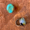 Navajo #8 Spiderweb Turquoise and Sterling Silver Ring