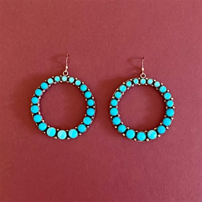 Photo of Sleeping Beauty Earrings by Navajo Esther Spenser