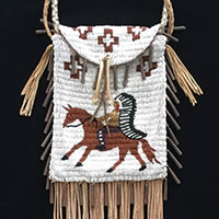 Photo of Plains Indian Beaded Bag, Circa 1975