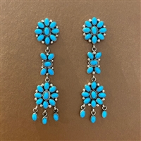Photo of Zuni Sleeping Beauty Turquoise Earrings