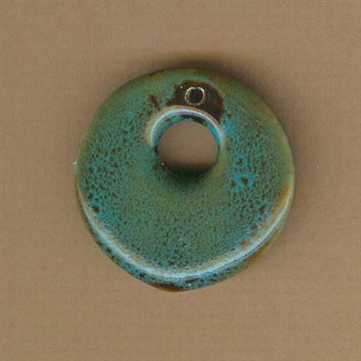 Bead-Porcelain 1-3/8x1-1/2 in. Pendant