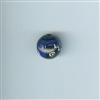 Bead - black/blue, 15mm round