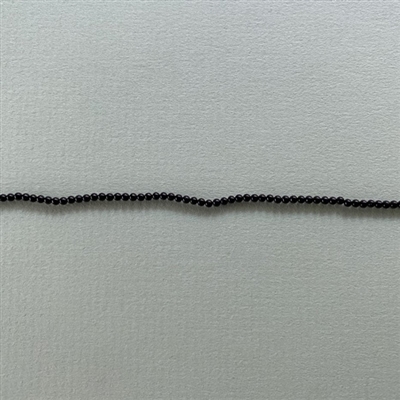 Photo of 2mm Strands of Black Onyx