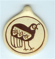 Clay Quail Pendant