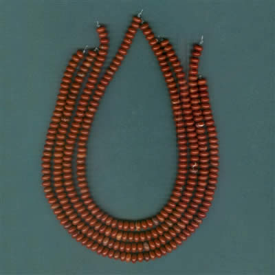 Red Jasper Rondelles - 8mm