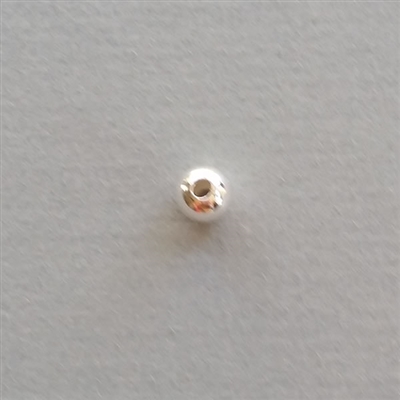 Sterling Silver Bead: round 6 mm