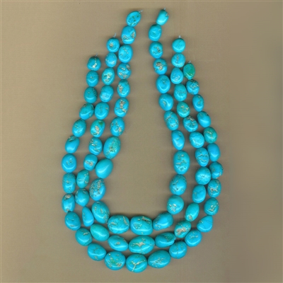 Sleeping Beauty Turquoise Nuggets 12-20mm