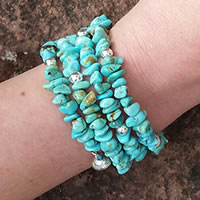 Arizona Turquoise Memory Wire Bracelet Kit