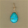 Kingman, Arizona Turquoise Teardrop Pendant