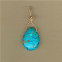 Kingman, Arizona Turquoise Teardrop Pendant