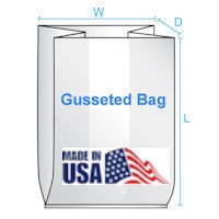 Gusseted Poly Bags  28X24X52 2 Mil  100/CTN