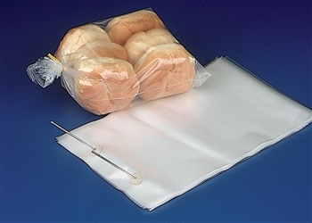 11" x 18" x 4" Wicketed Commercial Grade 1.25 mil thickness Poly Bakery Bags, 8040