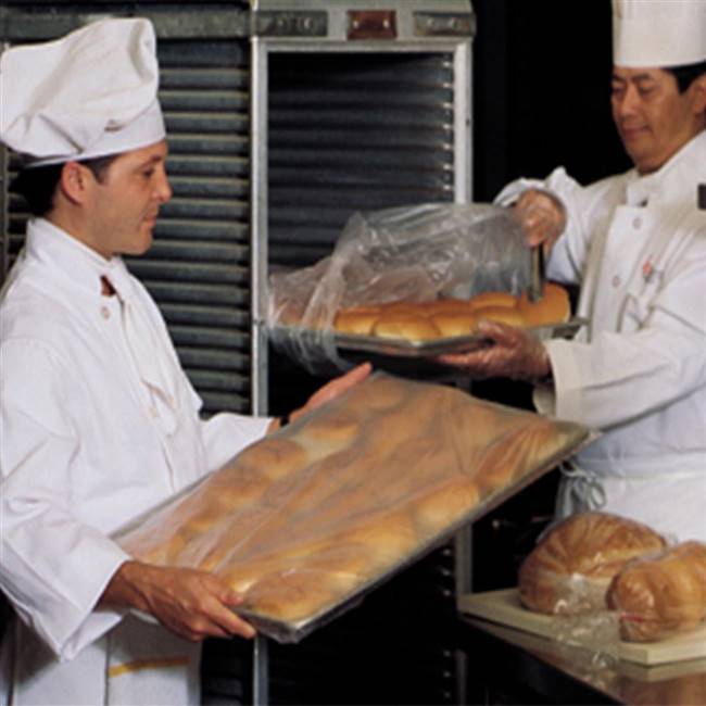 34 X 25 High Density Steam Table Pan Liner on Roll with Twist Tie 0.5 mil /RL| Prism Pak