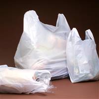 18X10X30 Plain White HD T-shirt bags / Merchandise Bags 500/cs| Prism Pak