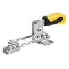 557173 Hook type toggle clamp horizontal. Size 2, yellow