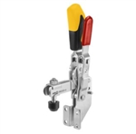 557203 Vertical toggle clamp with safety latch. Size 3, yellow.
