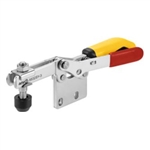 557209 Horizontal toggle clamp with safety latch. Size 3 yellow.