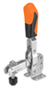 557301 Vertical acting toggle clamp. Size 0, orange