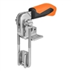 557451 Hook type toggle clamp vertical. Size 3, orange.