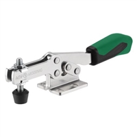 557601 Horizontal acting toggle clamp plus, Size 2, green.