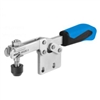 557671 Horizontal acting toggle clamp. Size 0, blue