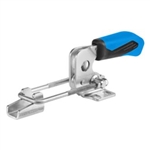 557767 Hook type toggle clamp horizontal. Size 2, blue.