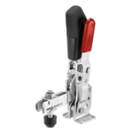 558131 Vertical toggle clamp with safety latch. Size 4, black.