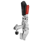 558149 Vertical toggle clamp with safety latch. Size 2, black.