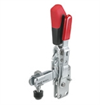 90282 Vertical toggle clamp with safety latch. Size 4.
