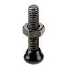 99622 Clamping screw, black. Size 1 for push-pull type clamps,
matte-black, with nut and bonded pressure pad, strength class 8.8.