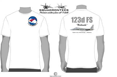 123d FS Redhawks T-Shirt D2 - USAF Licensed Product