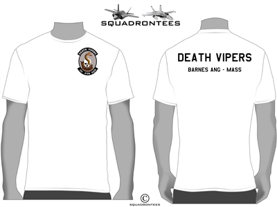 131st FS Death Vipers Squadron T-Shirt D3 - USAF Licensed Product