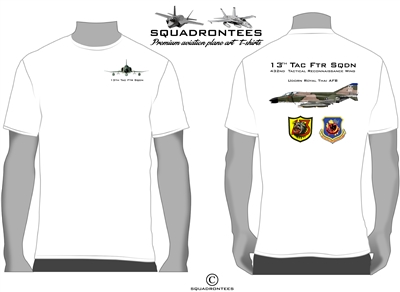 13th TFS F-4 Phantom Squadron T-Shirt, USAF Licensed Product
