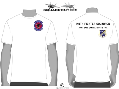 149th Fighter Squadron T-Shirt D1 - USAF Licensed Product