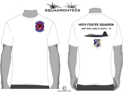 149th Fighter Squadron T-Shirt D2 - USAF Licensed Product
