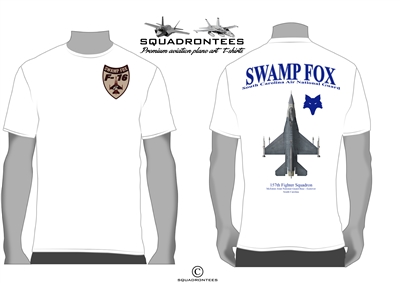 157th Fighter Squadron, SwampFoxes, Squadron T-Shirt, D1 USAF Licensed Product