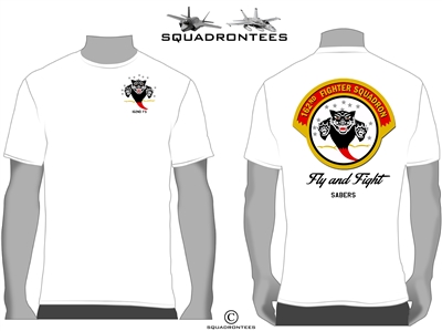 162nd Fighter Squadron, Sabers, Squadron T-Shirt, D1 USAF Licensed Product