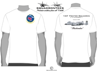 163d Fighter Squadron A-10 Squadron T-Shirt, USAF Licensed Product
