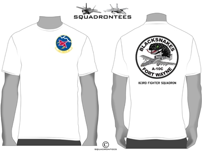 163rd Fighter Squadron Black Snakes, Squadron T-Shirt, D4 USAF Licensed Product