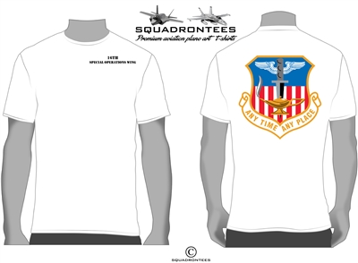 16th SOW Logo Back Squadron T-Shirt, USAF Licensed Product