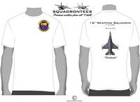 16th Weapons Squadron F-16 Squadron T-Shirt, USAF Licensed Product