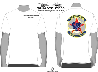 18th Aggressor Squadron Logo Back Squadron T-Shirt, USAF Licensed Product