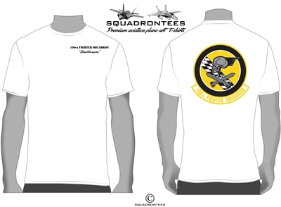 190th Fighter Squadron Logo Back T-Shirt, USAF Licensed Product