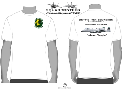 25th Fighter Squadron A-10 Squadron T-Shirt, USAF Licensed Product
