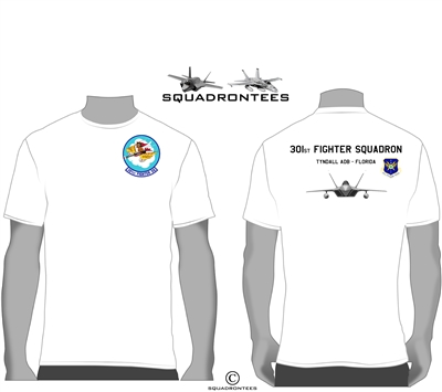 301st Fighter Squadron, Squadron T-Shirt, D1 USAF Licensed Product